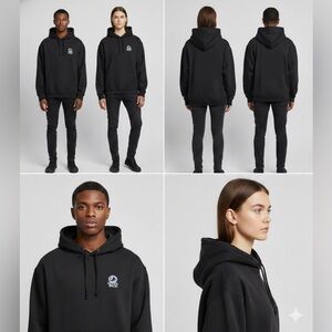 Black Hoodie with 8 Ball Graphic